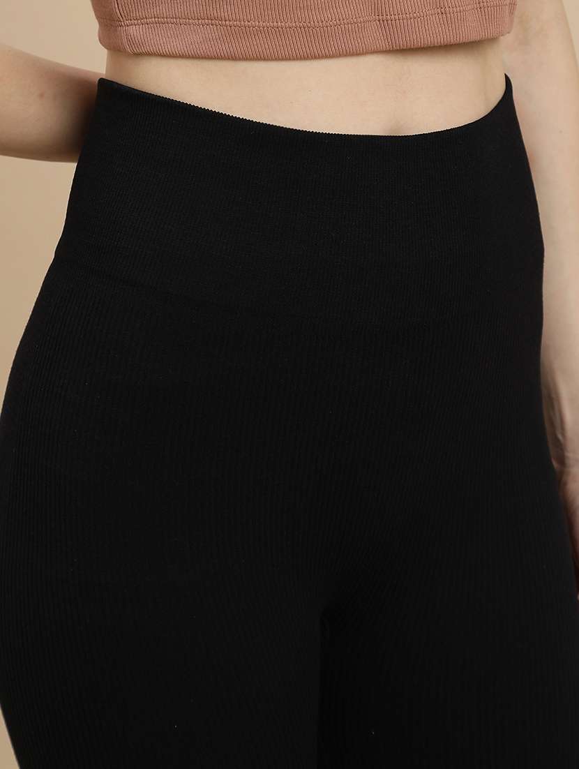 women solid high rise woolen legging - 22295644 -  Standard Image - 4