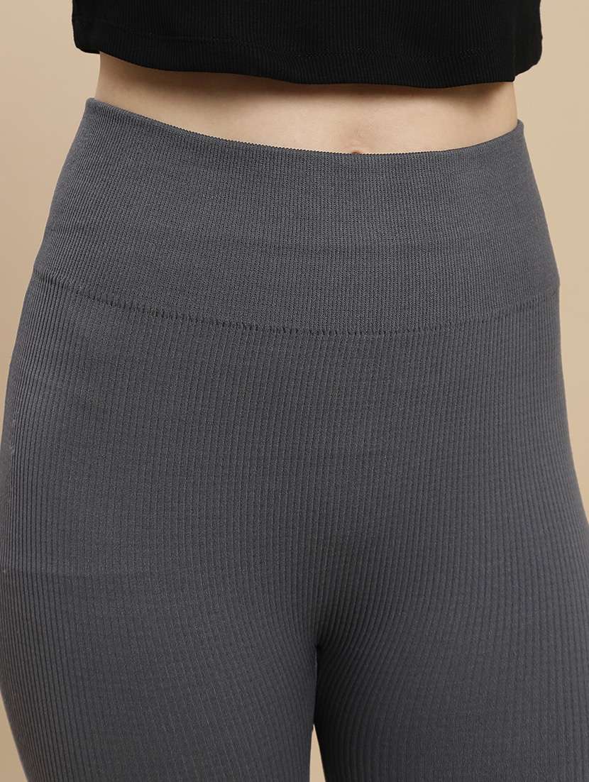 women solid high rise woolen legging - 22295647 -  Standard Image - 4