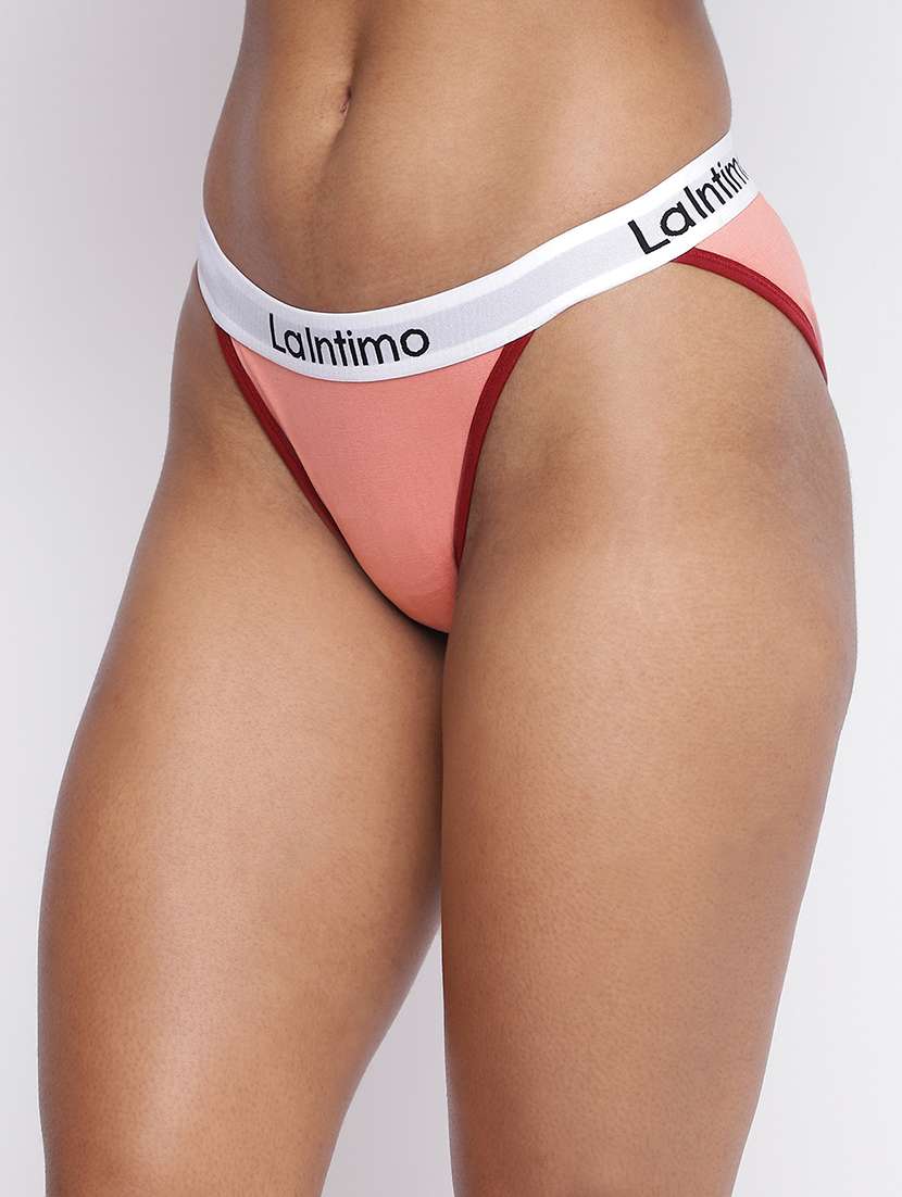 women pack of 6 solid low rise panty - 22295744 -  Standard Image - 1