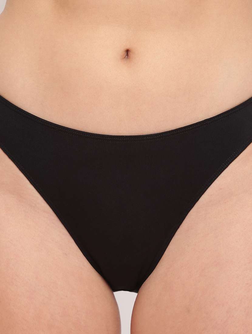 women solid low rise bikni panty - 22295755 -  Standard Image - 4