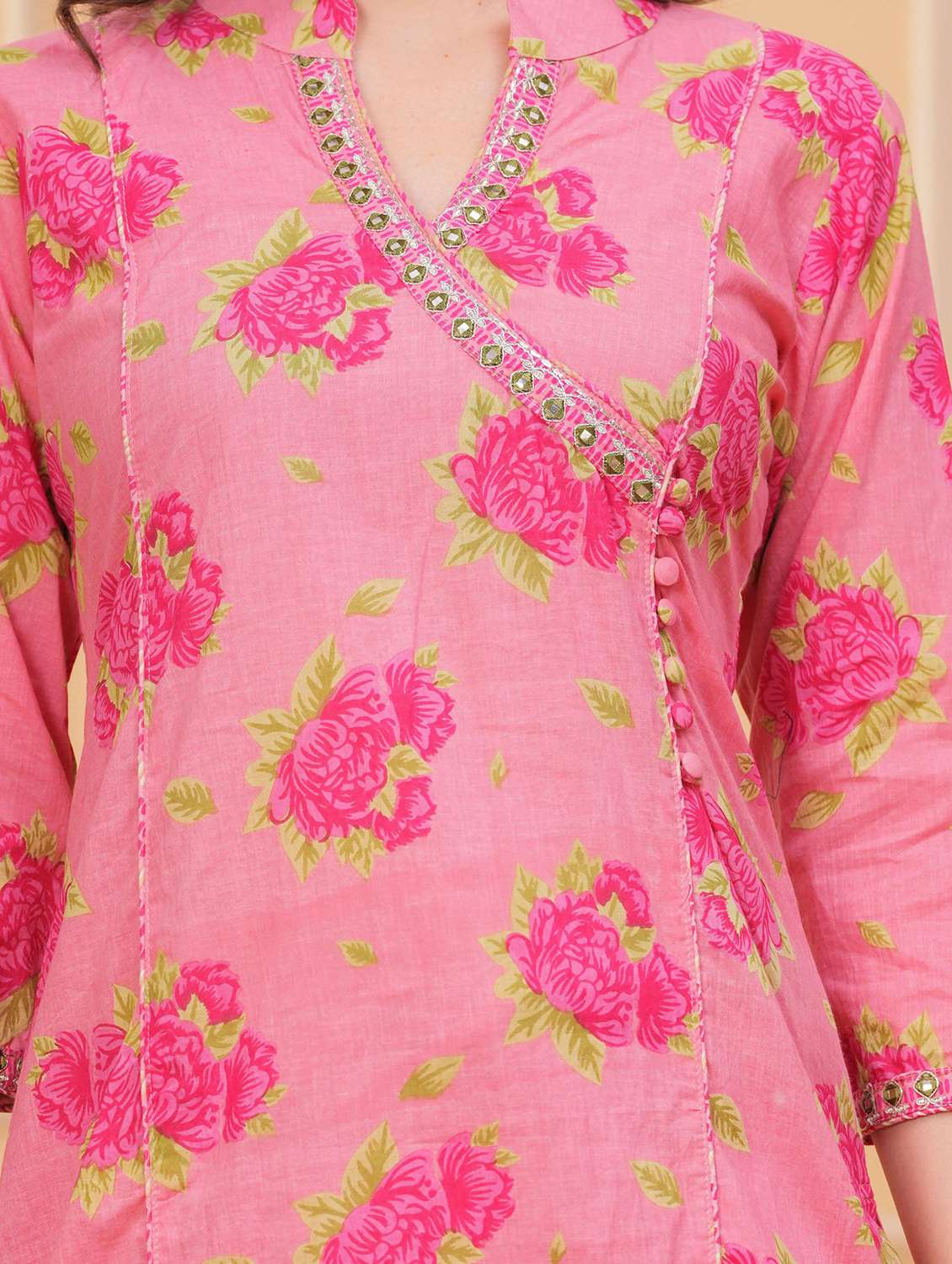 women floral printed three quarter sleeve kurta pant with dupatta set - 22295856 -  Standard Image - 6