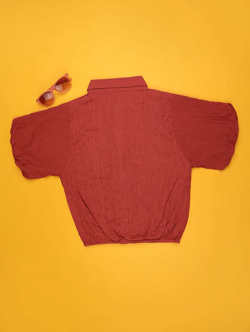 girls self designed short sleeve top - 22295949 -  Standard Image - 1