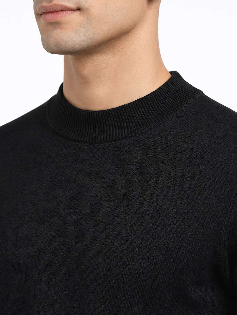 men solid long sleeve regular fit pullover - 22296271 -  Standard Image - 4