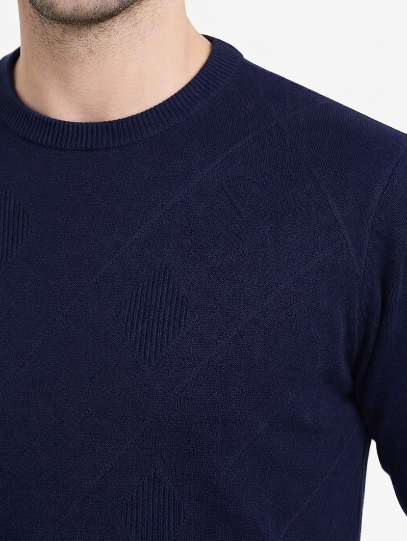 men self design long sleeve regular fit pullover - 22296285 -  Standard Image - 4