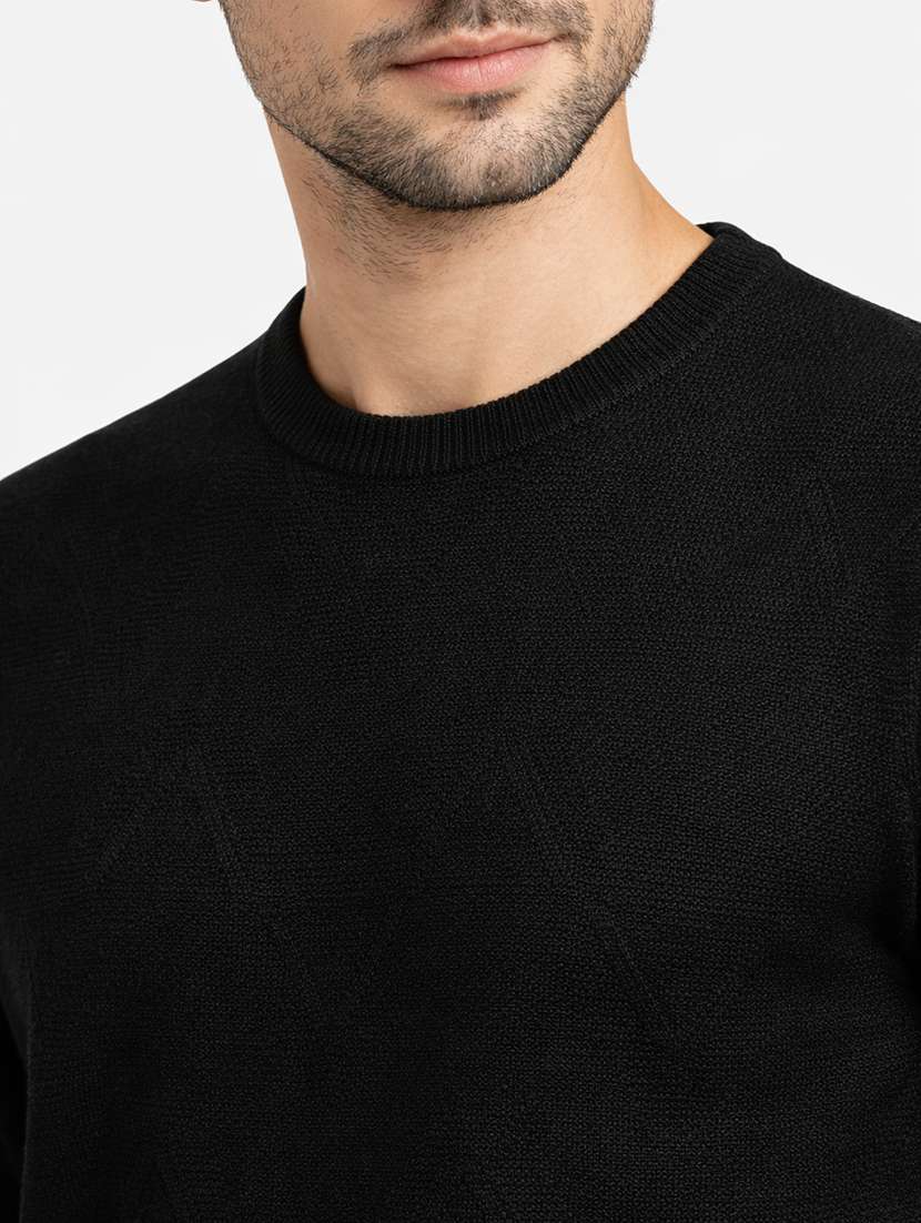 men self design long sleeve regular fit pullover - 22296287 -  Standard Image - 4