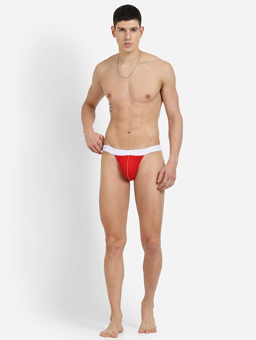 men solid thongs brief - 22296449 -  Standard Image - 4