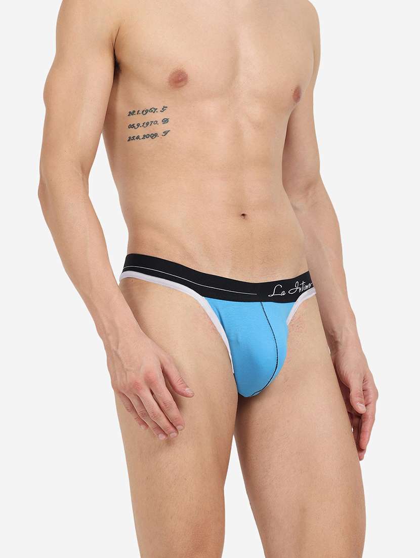 men solid thongs brief - 22296466 -  Standard Image - 1