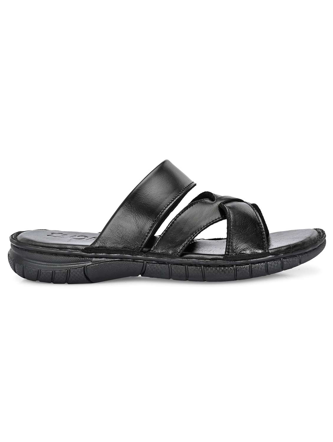 men black slip on sandal - 22296498 -  Standard Image - 4