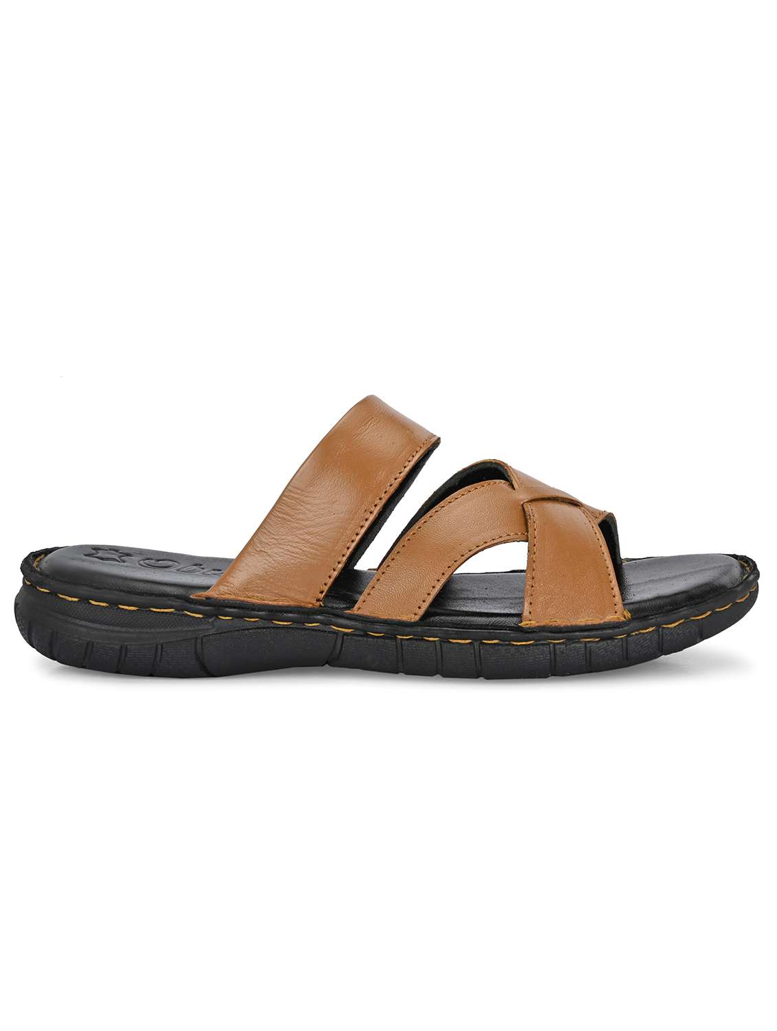 men tan slip on sandal - 22296499 -  Standard Image - 4