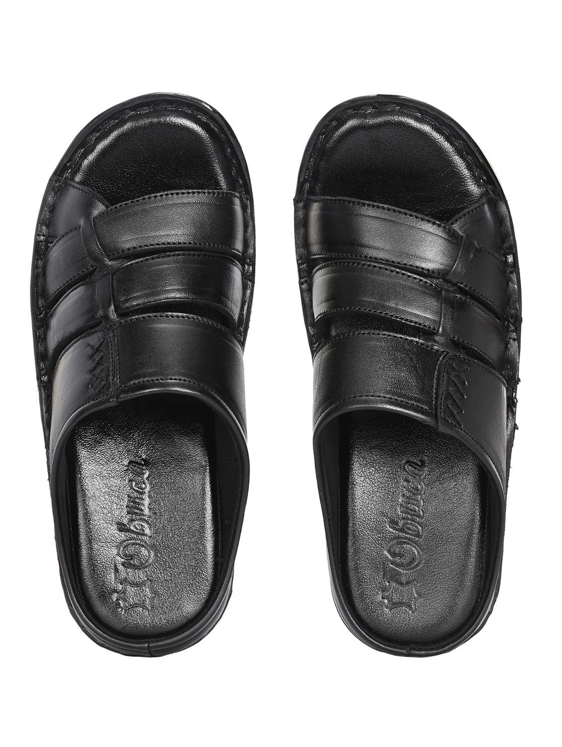 men black slip on sandal - 22296505 -  Standard Image - 4