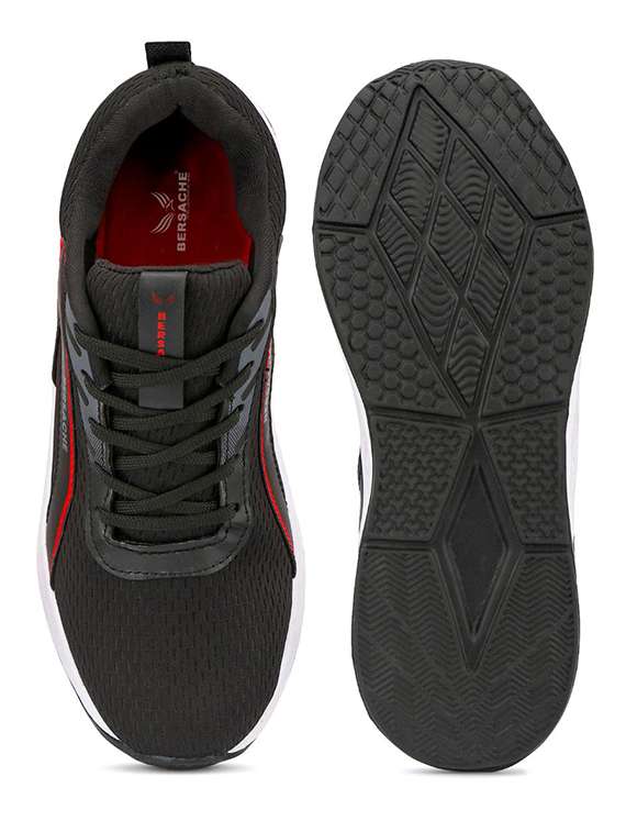 men black lace up sport shoes - 22296508 -  Standard Image - 4