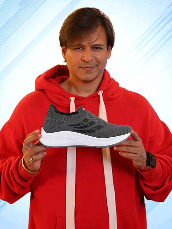 men printed slip on sport shoes - 22296517 -  Standard Image - 1