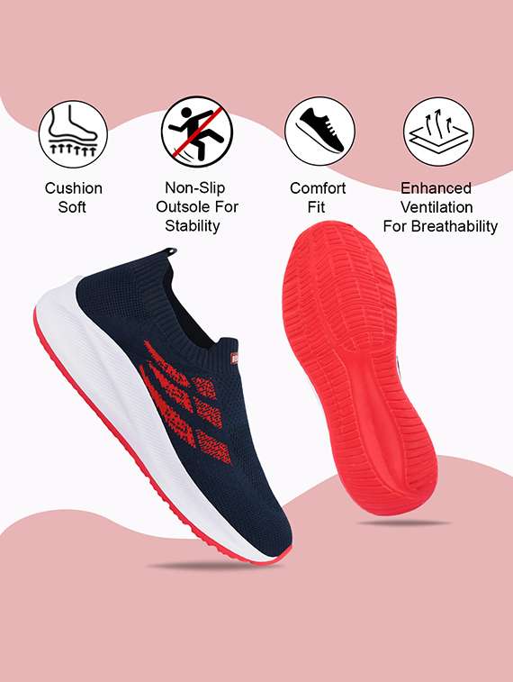 men printed slip on sport shoes - 22296518 -  Standard Image - 4