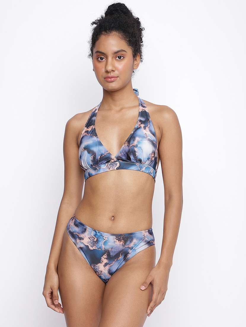 women printed swimwear bikni set - 22296530 -  Standard Image - 1