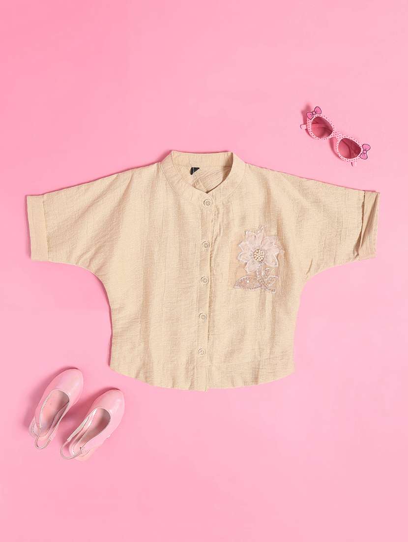 beige cotton  top - 22296725 -  Standard Image - 1