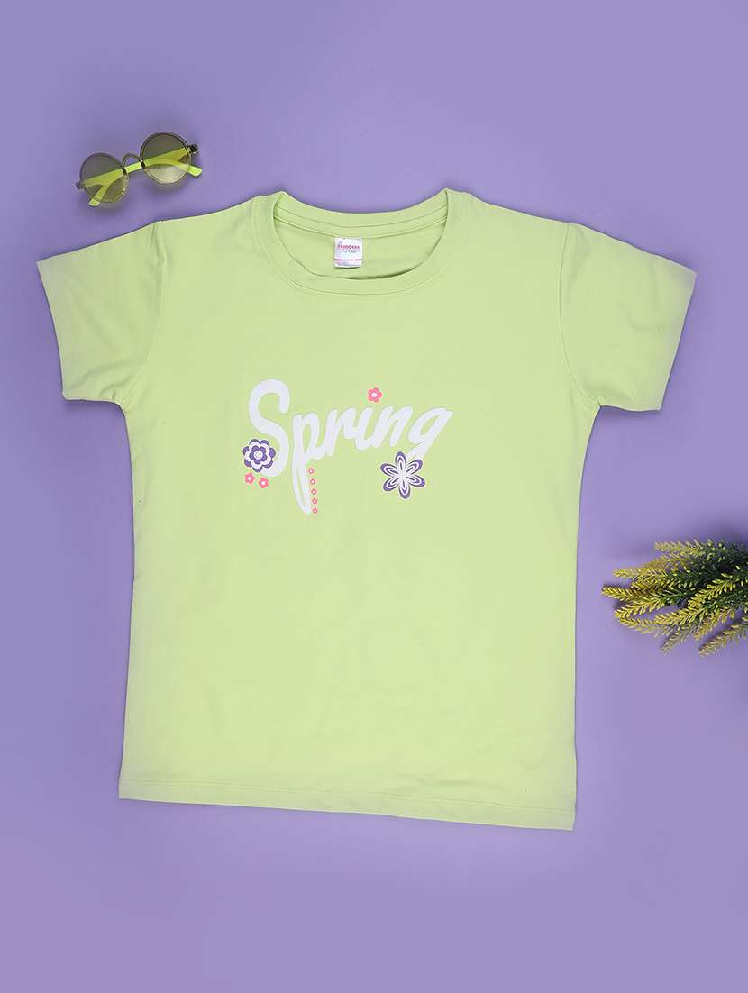 girls printed short slevee tee - 22296883 -  Standard Image - 1