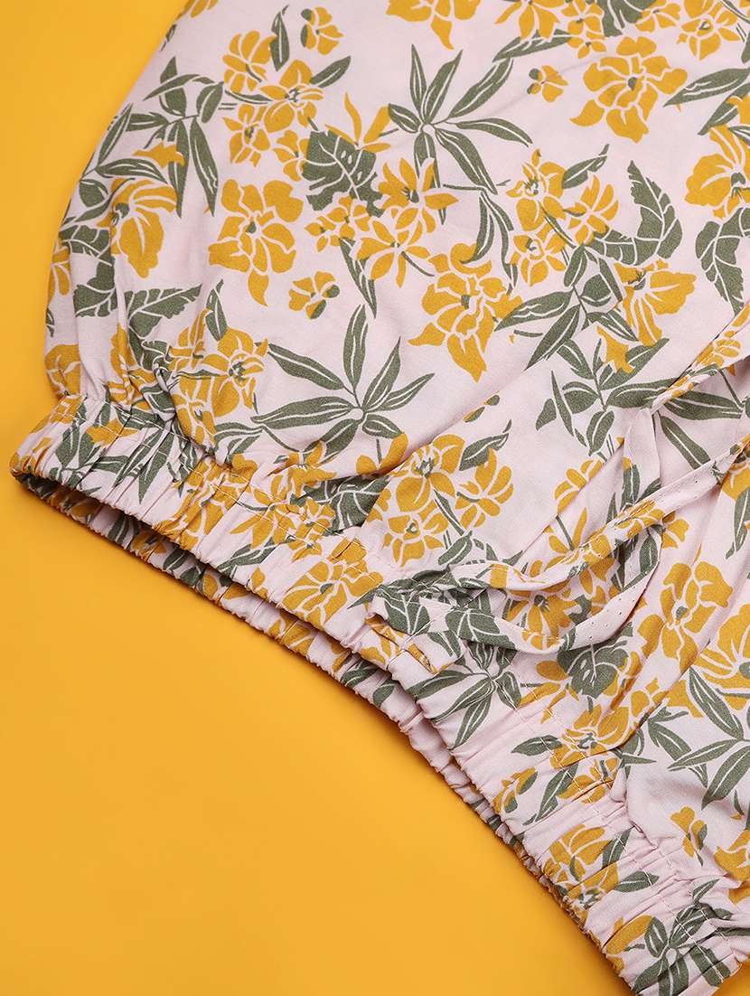 girls floral print top and short set - 22296951 -  Standard Image - 4