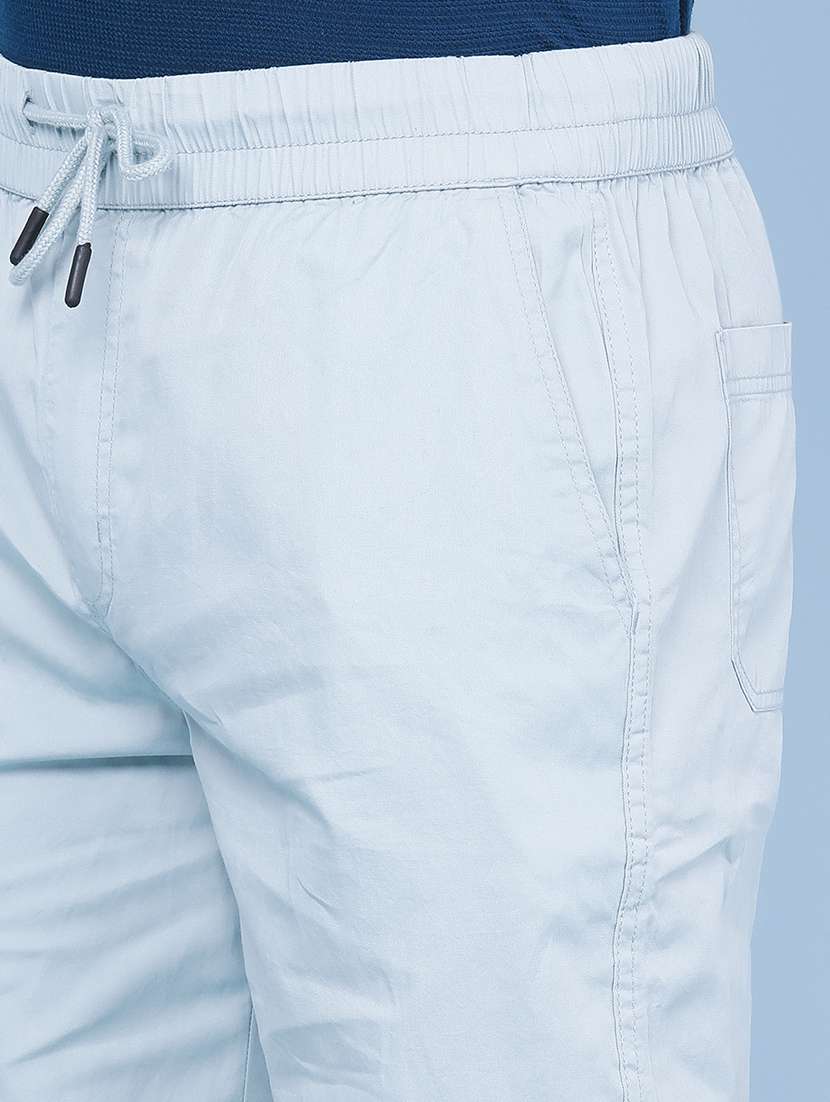 men solid mid rise regular fit jogger - 22296966 -  Standard Image - 1