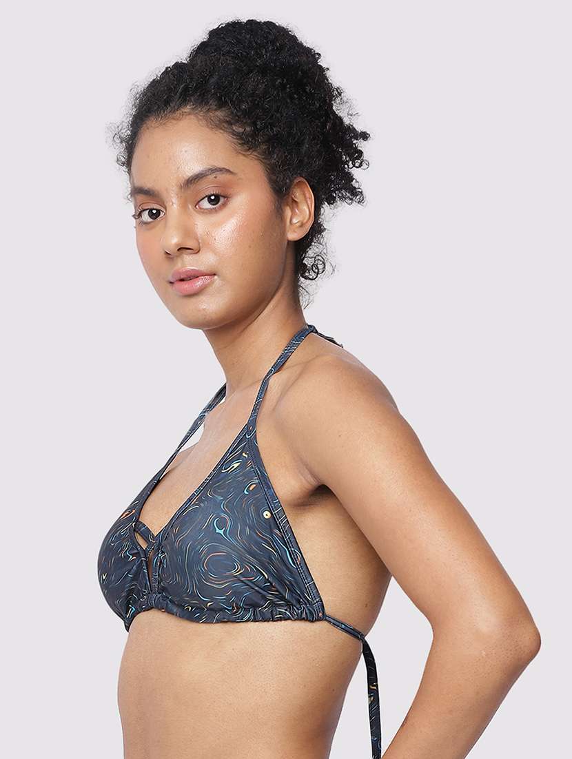 women printed halter neck sleeveless top - 22297176 -  Standard Image - 4