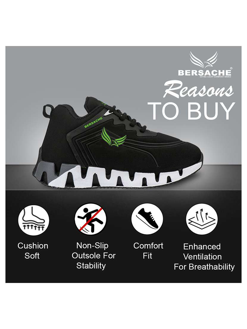 boys solid lace up sports shoe - 22297181 -  Standard Image - 4