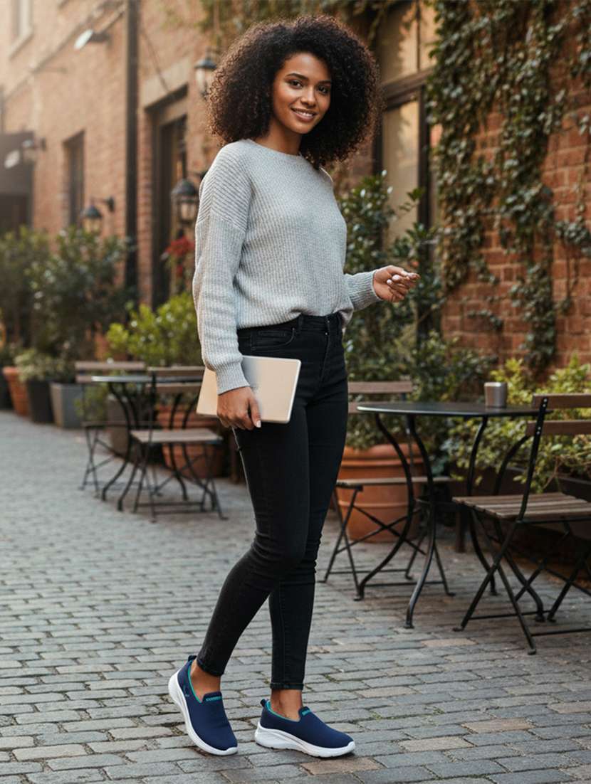 women solid slip on sports shoe - 22297200 -  Standard Image - 1