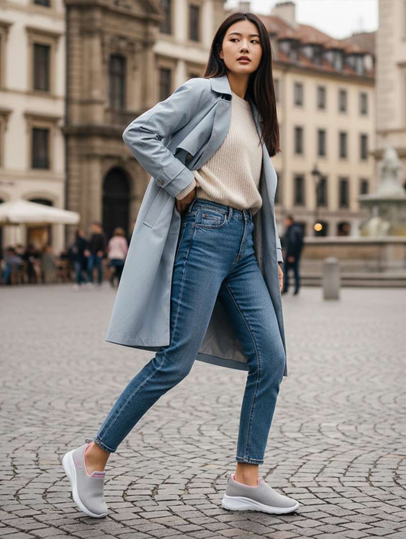 women solid slip on sports shoe - 22297202 -  Standard Image - 1