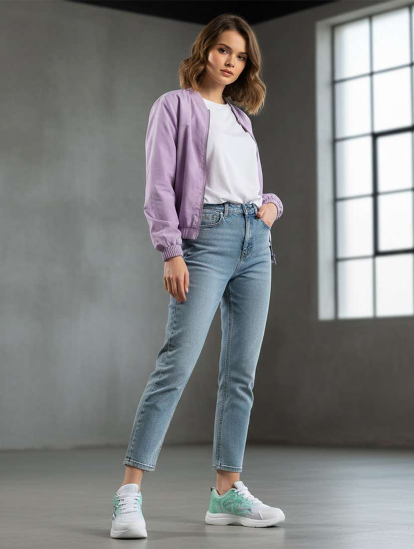 women solid lace-up casual shoe - 22297214 -  Standard Image - 1