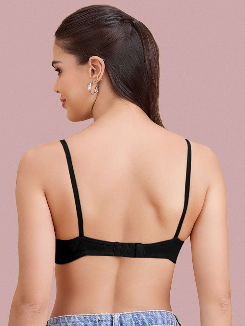 women pack of 2 solid non padded bra - 22297261 -  Standard Image - 4