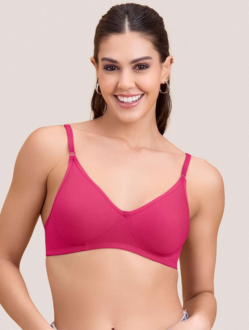 women pack of 2 solid non padded bra - 22297265 -  Standard Image - 1