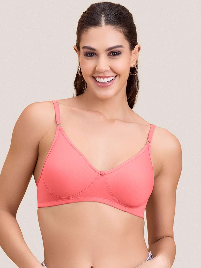 women pack of 2 solid non padded bra - 22297265 -  Standard Image - 4