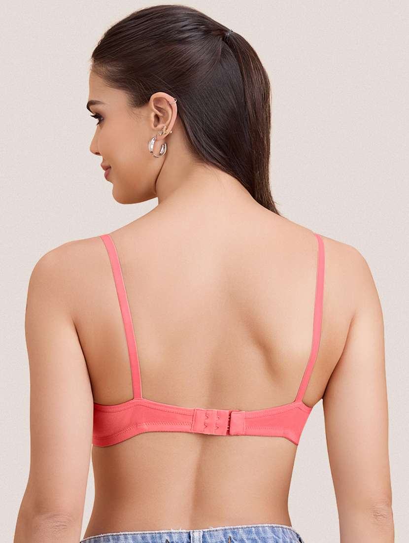 women pack of 2 solid non padded bra - 22297265 -  Standard Image - 6