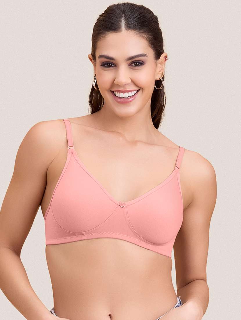 Women Pack Of 2 Solid Non Padded Bra - 22297272 -  Standard Image - 4