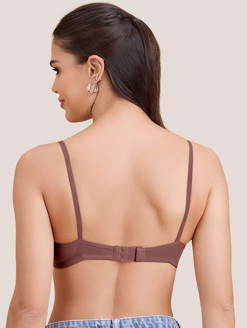 women pack of 2 solid non padded bra - 22297274 -  Standard Image - 6