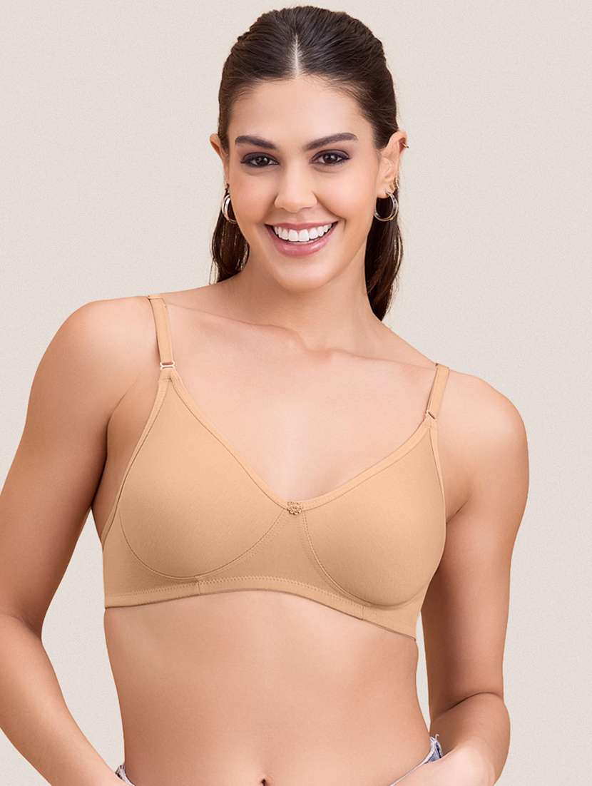 women pack of 3 solid non padded bra - 22297277 -  Standard Image - 1