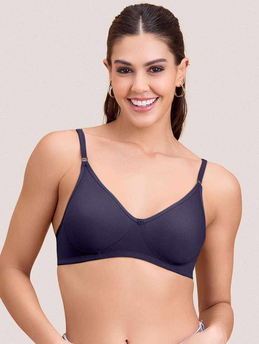 women pack of 3 solid non padded bra - 22297279 -  Standard Image - 4