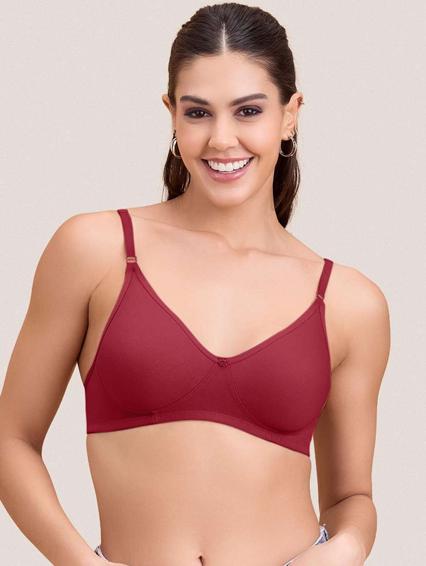 women pack of 3 solid non padded bra - 22297279 -  Standard Image - 6