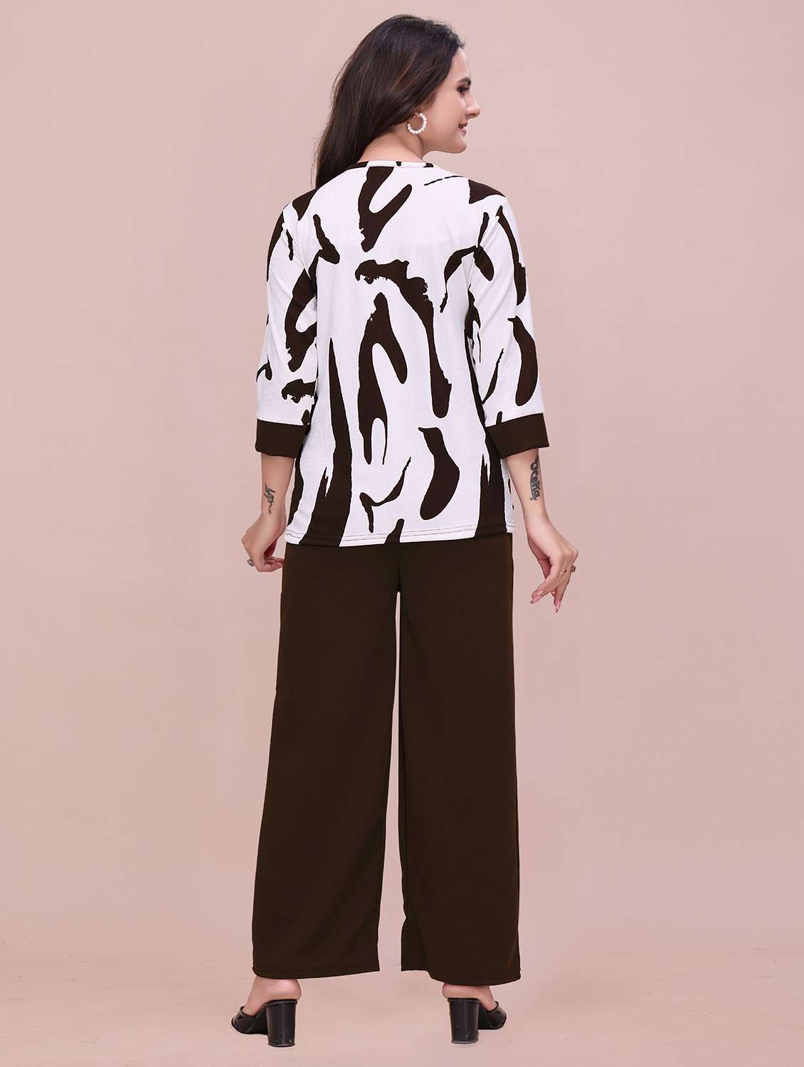 women printed top and trouser co-ord - 22297392 -  Standard Image - 4