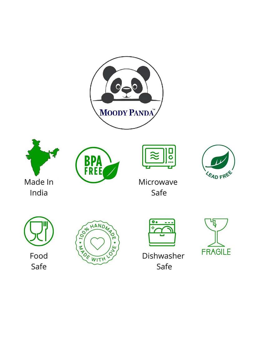 moody panda set of 6 designer cups  - 22297412 -  Standard Image - 4