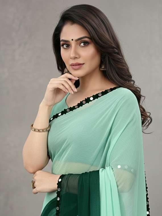 women ombre printed saree with blouse - 22297444 -  Standard Image - 4