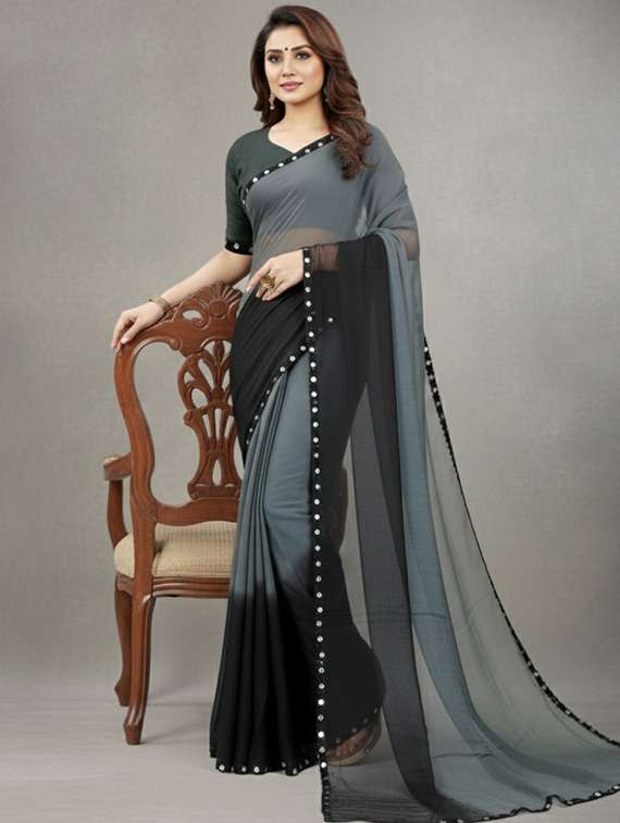 women ombre printed saree with blouse - 22297445 -  Standard Image - 1