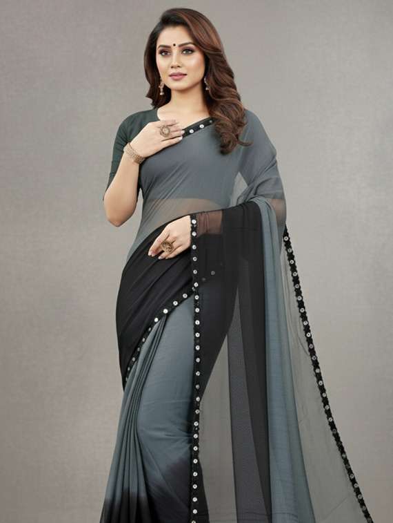 women ombre printed saree with blouse - 22297445 -  Standard Image - 4