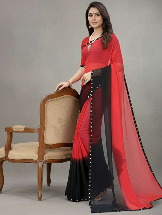women ombre printed saree with blouse - 22297446 -  Standard Image - 1