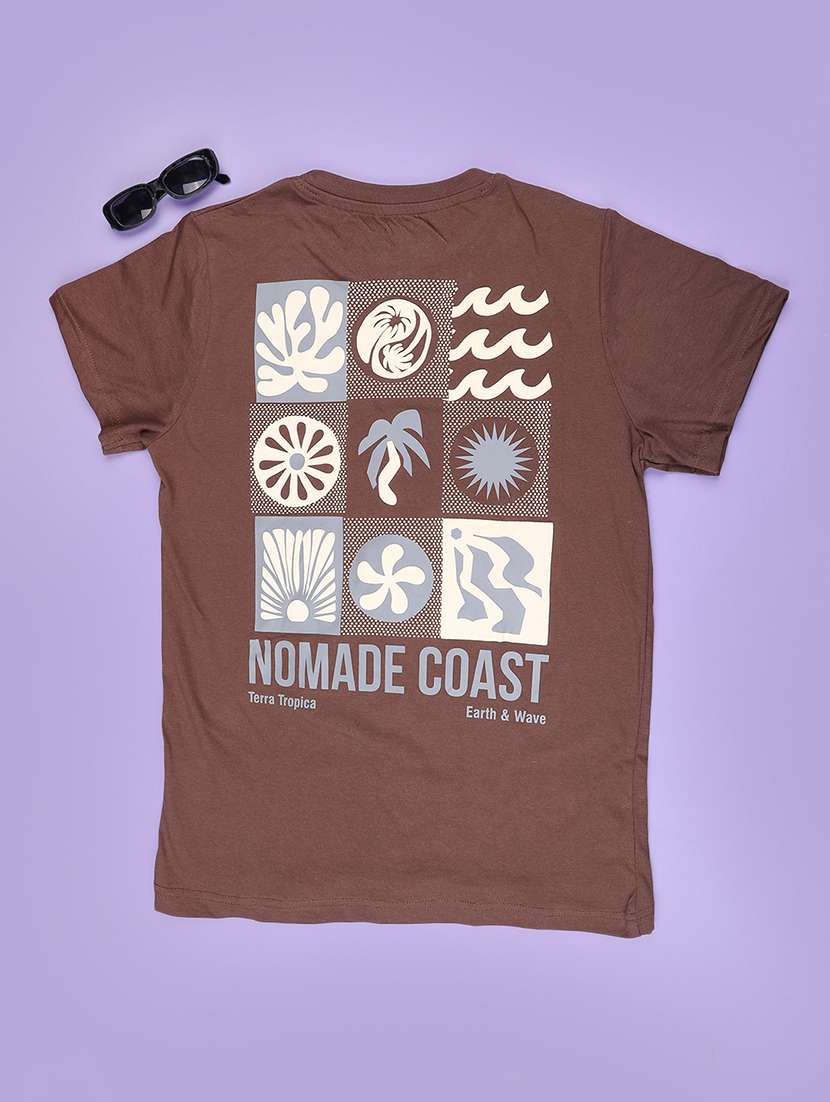 kids brown cotton blend t-shirt - 22297963 -  Standard Image - 1