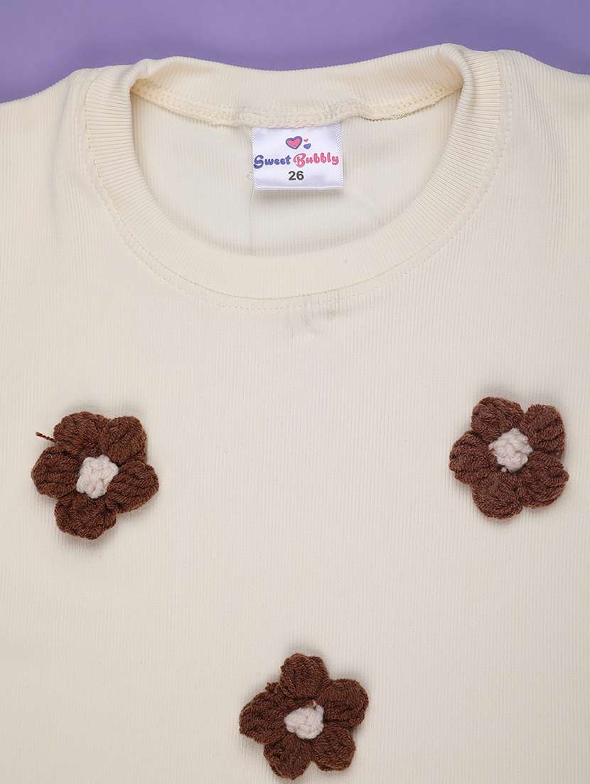 girls solid top and skirt set - 22298038 -  Standard Image - 4