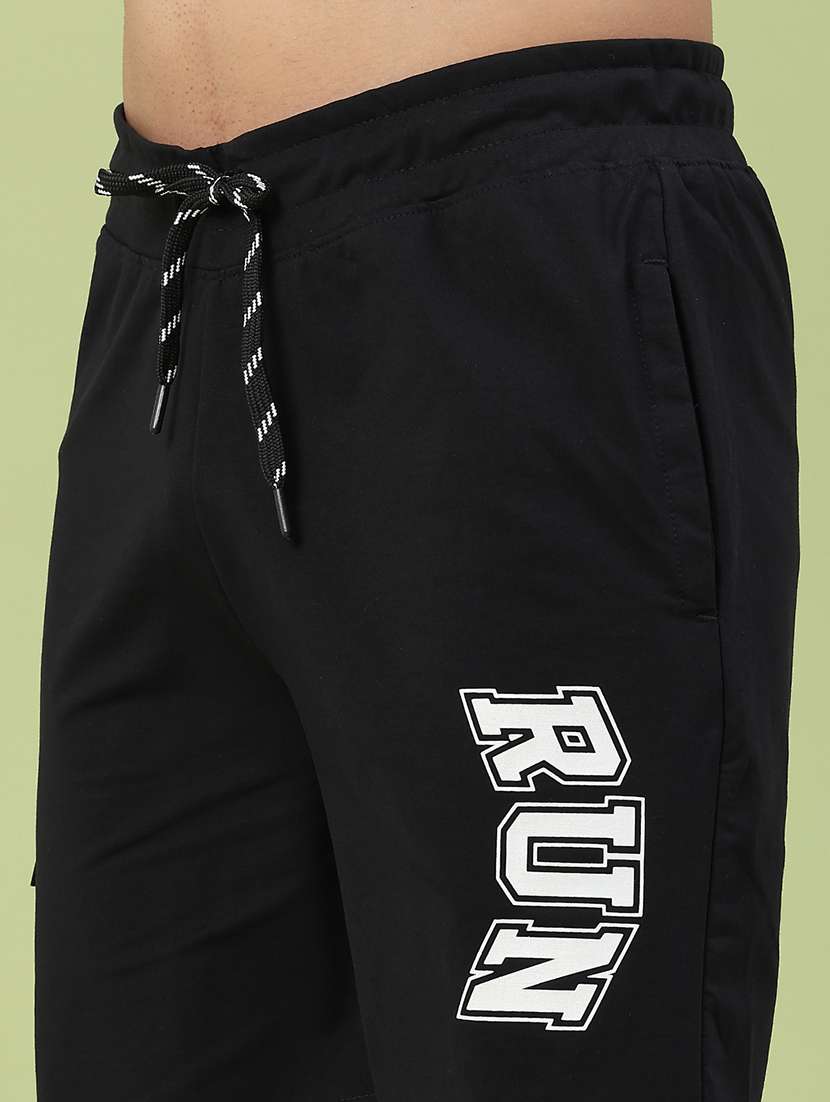 men typographic mid rise regular fit sports shorts - 22298056 -  Standard Image - 1
