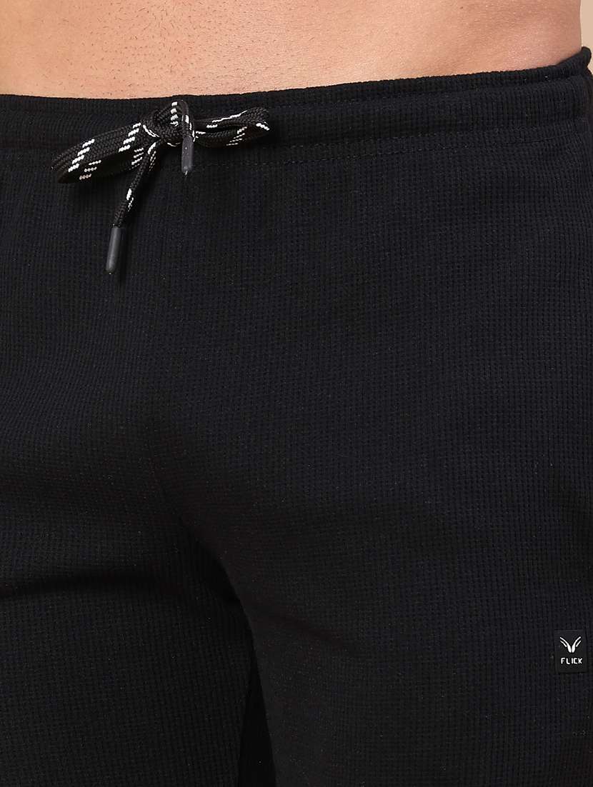 men solid mid rise full length track pant - 22298092 -  Standard Image - 1