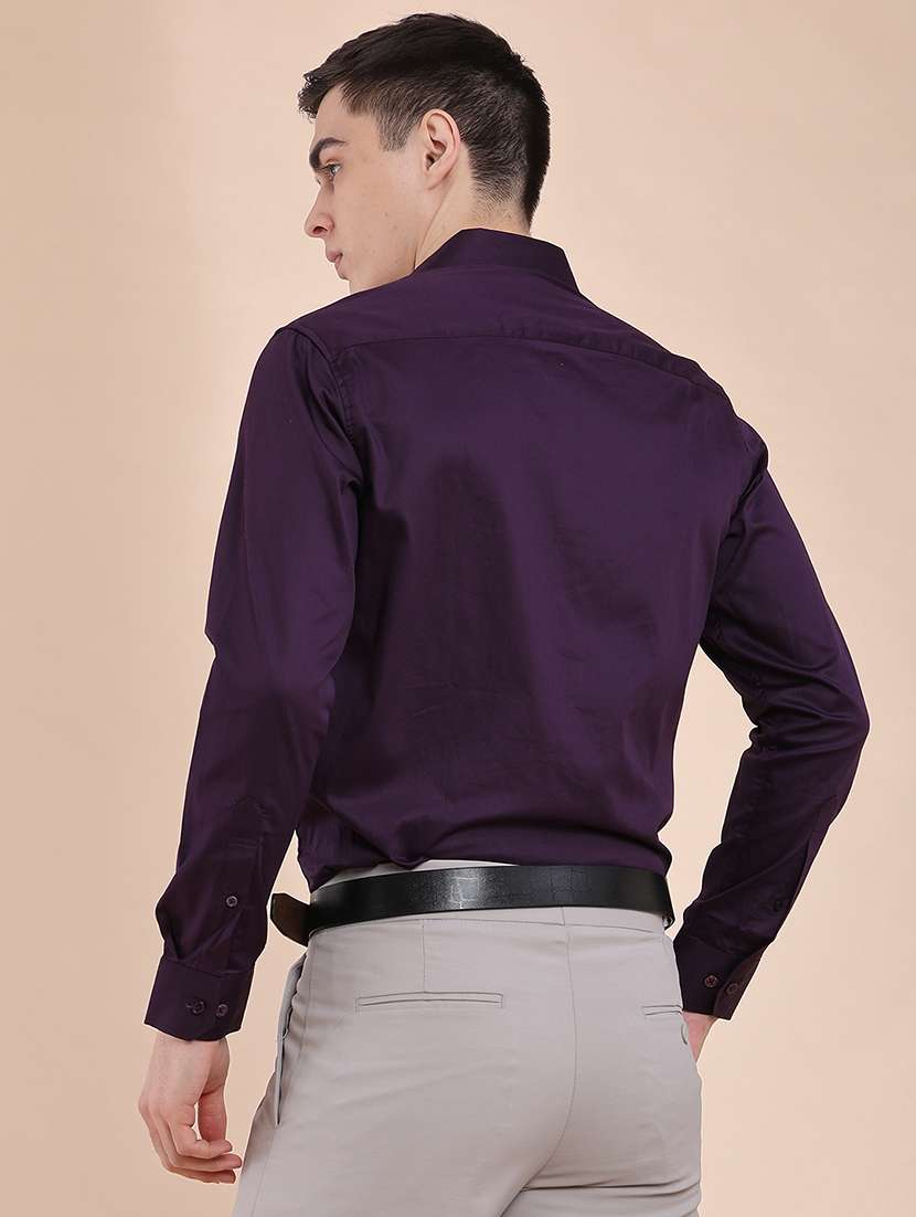 Men Solid Long Sleeves Formal Shirt - 22298095 -  Standard Image - 4