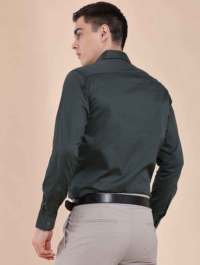 men solid long sleeves formal shirt - 22298096 -  Standard Image - 4