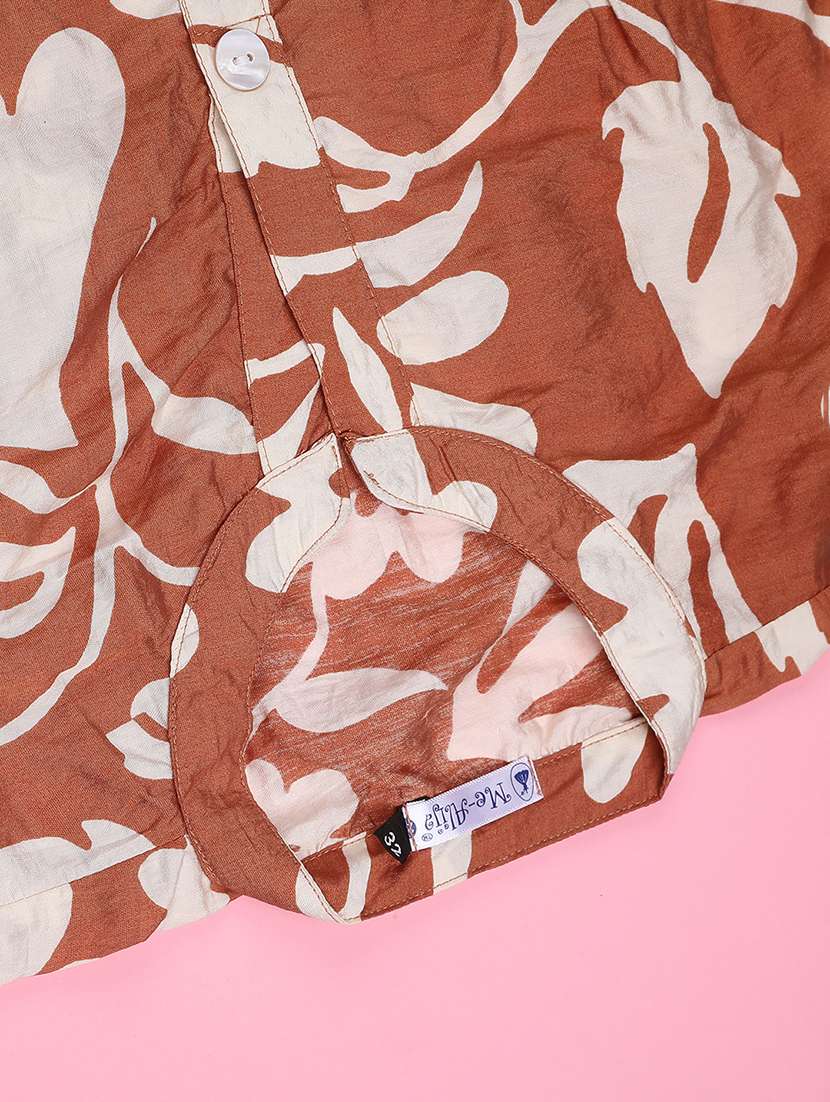 girls floral print short sleeve a-line dress - 22298220 -  Standard Image - 4