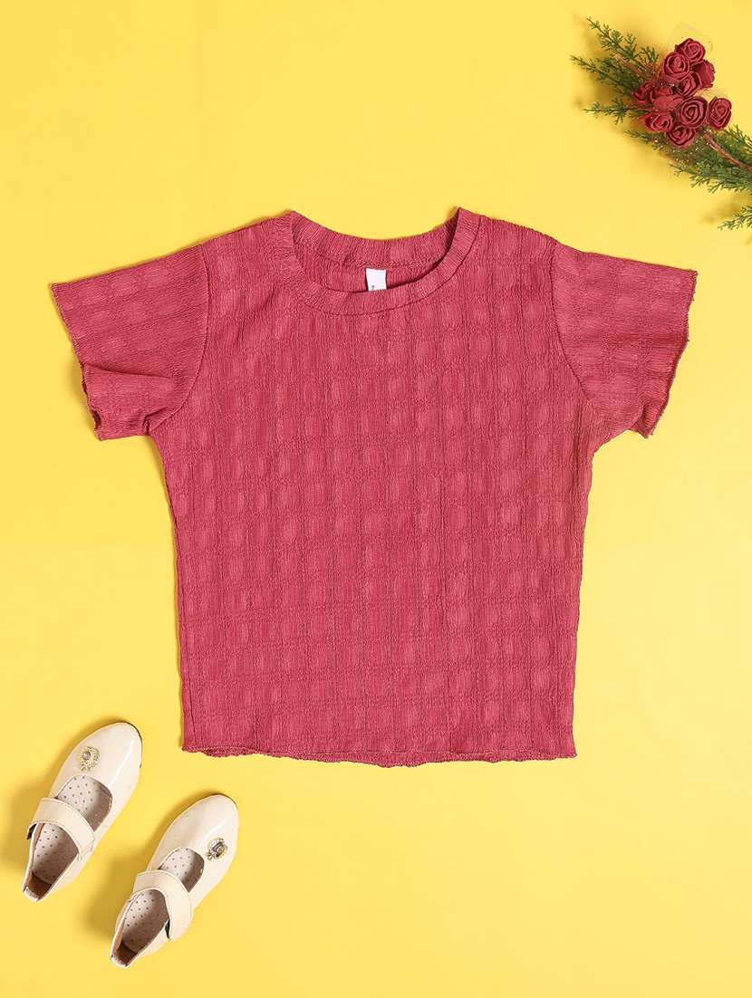 peach cotton plain tee - 22298258 -  Standard Image - 1